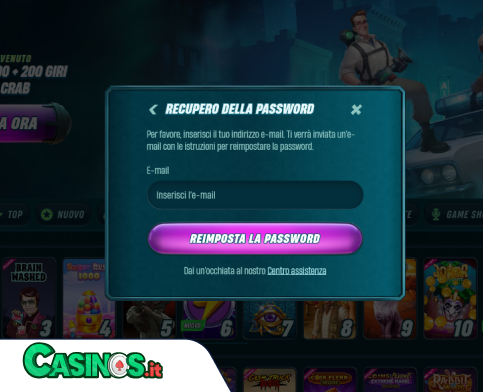 Caspero Casino problema di accesso