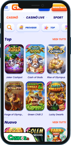 Cawino Casino app mobile