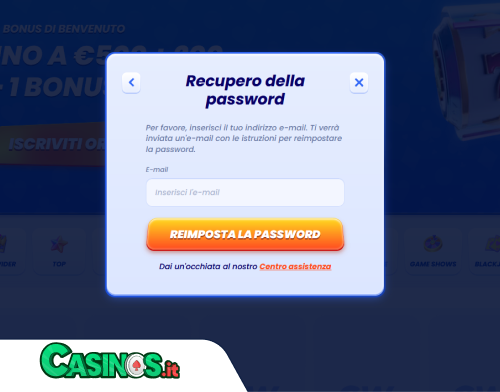 Cawino Casino problema di accesso