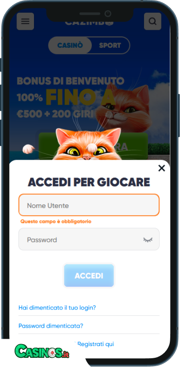 Cazimbo Casino Accesso