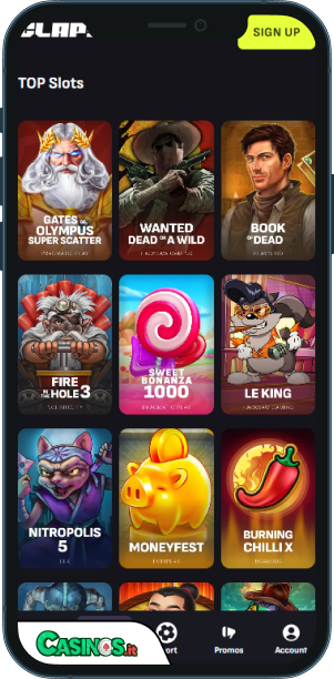 Claps Casino app mobile