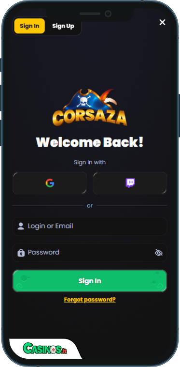 Corsaza Casino Accesso