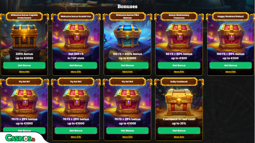 Corsaza Casino Bonus