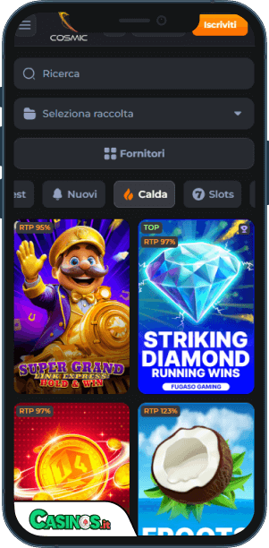 CosmicSlot Casino app mobile