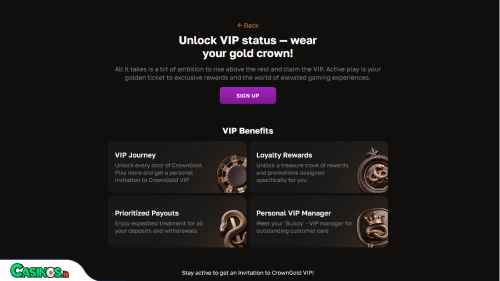 CrownGold Casino vip