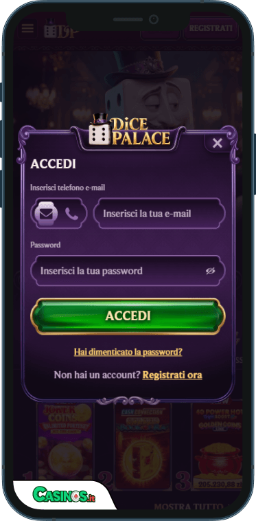Dice Palace Casino Accesso