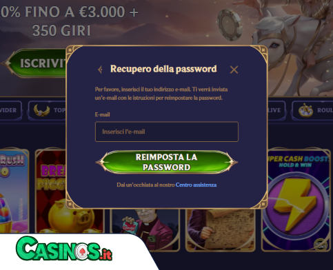 Diva Spin Casino problema di accesso