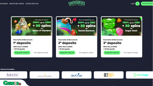 Doctor Spins Casino Bonus