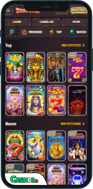 Dragonia Casino app mobile