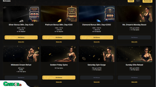 Dreamplay Casino Bonus