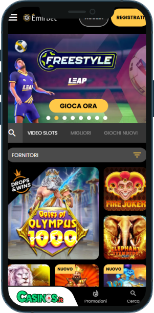 EmirBet Casino app mobile