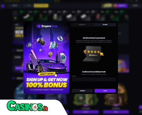 EmpireDrop Casino problema di accesso
