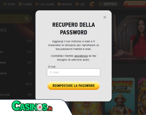 FezBet Casino problema di accesso