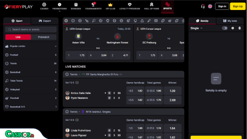 Fiery Play Casino Sport