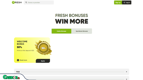 Fresh Casino Bonus