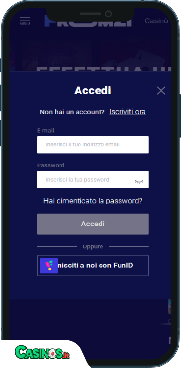 Frumzi Casino Accesso