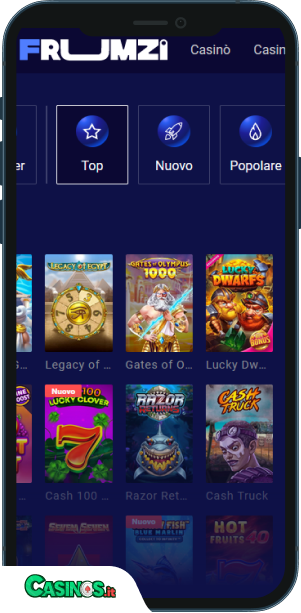 Frumzi Casino app mobile