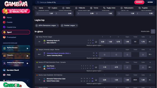 Gambiva Casino Sport