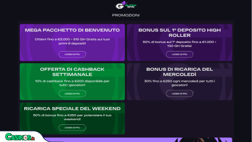 GlitchSpin Casino Bonus