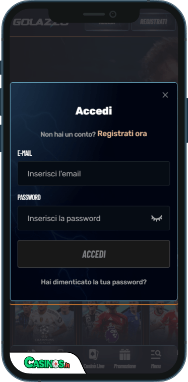 Golazzo Casino Accesso