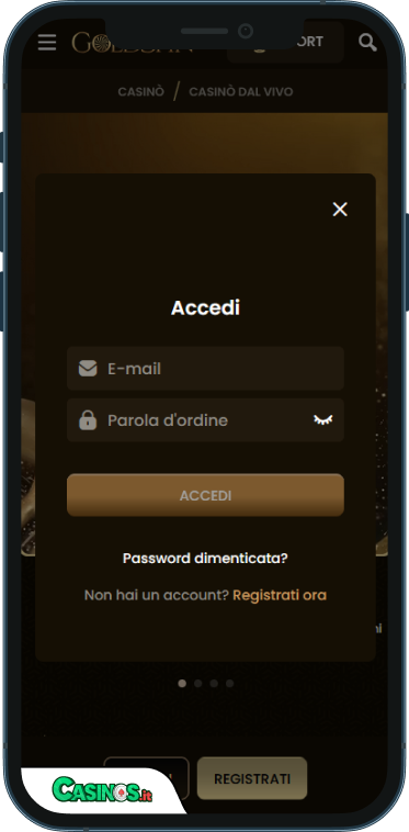 GoldSpin Casino Accesso
