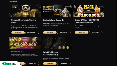 Golden Panda Casino Bonus