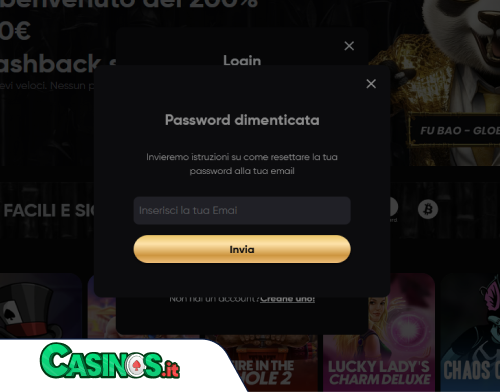 Golden Panda Casino problema di accesso