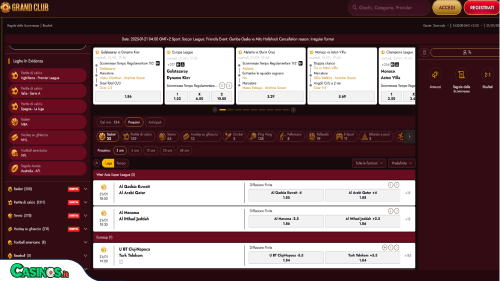 GrandClub Casino Sport