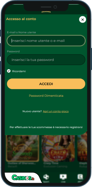 Grandwin Casino Accesso