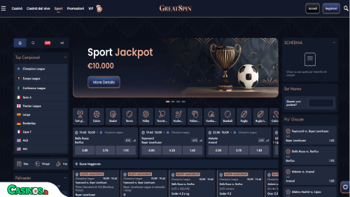 GreatSpin Casino Sport