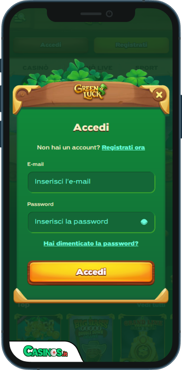 GreenLuck Casino Accesso