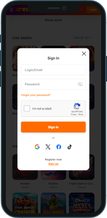 HitNSpin Casino Accesso