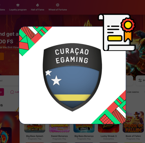 HitNSpin Casino licenza