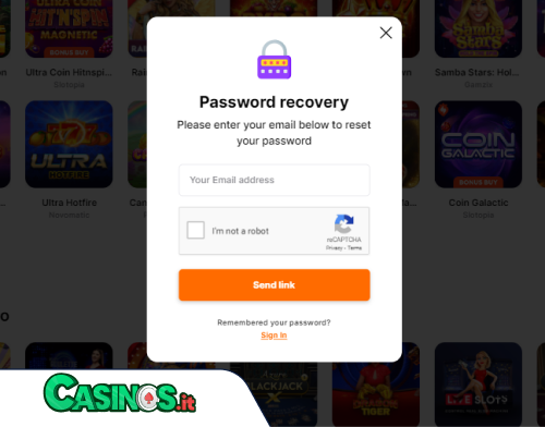 HitNSpin Casino problema di accesso