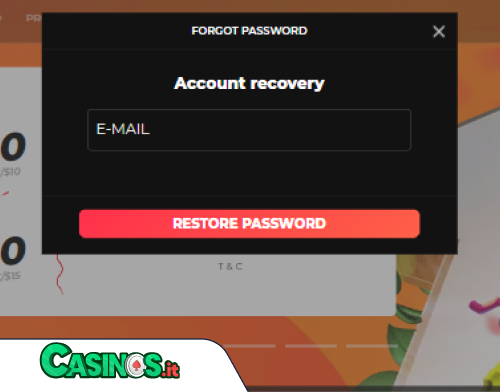 HotSlots Casino problema di accesso