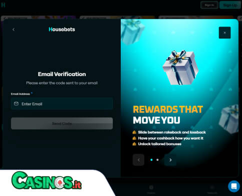 HouseBets Casino problema di accesso