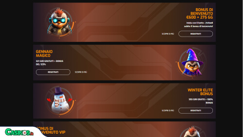 Hugo Casino bonus