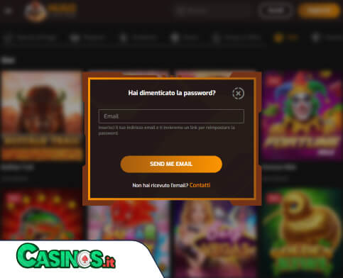 Hugo Casino problema di accesso