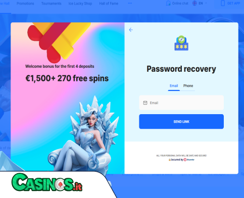 Ice Casino problema di accesso
