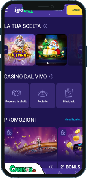 IgoBet Casino app mobile