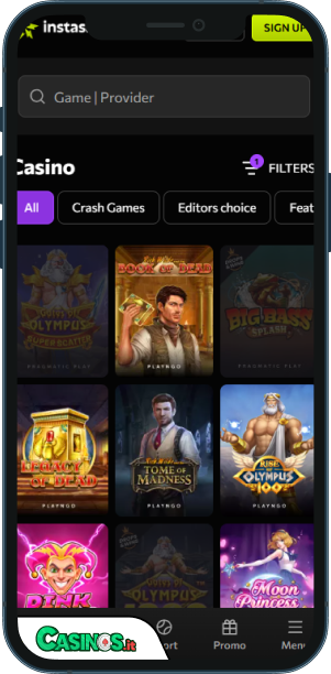 Instasino Casino app mobile