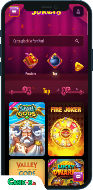 Joker8 Casino Applicazione mobile