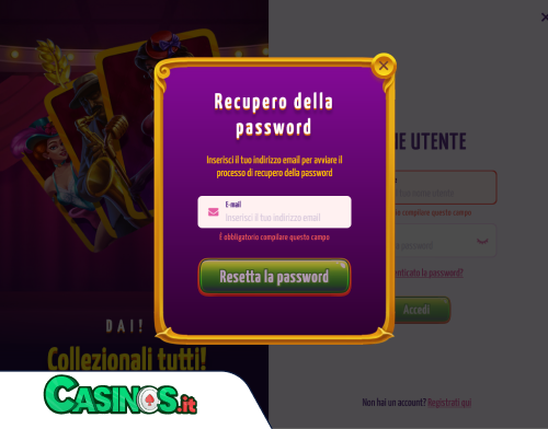 Joker8 Casino problema di accesso