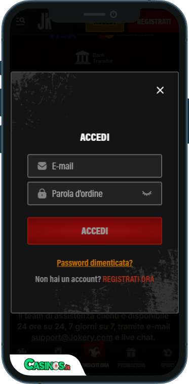 Jokery Casino Accesso