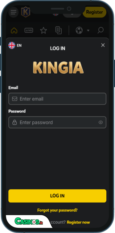 Kingia Casino Accesso