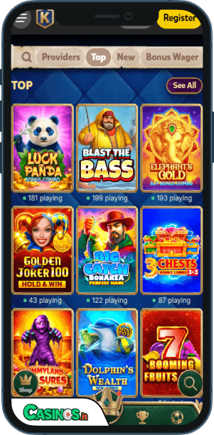 Kingia Casino app mobile