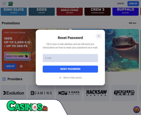 Koru Casino problema di accesso
