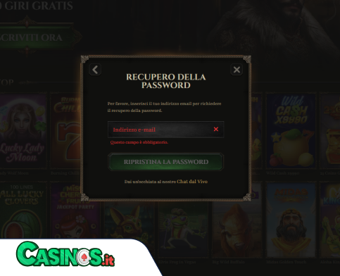 Kyngs Casino problema di accesso