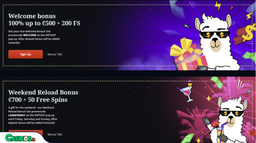 LamaBet Casino Bonus