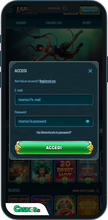 LaraBet Casino Accesso